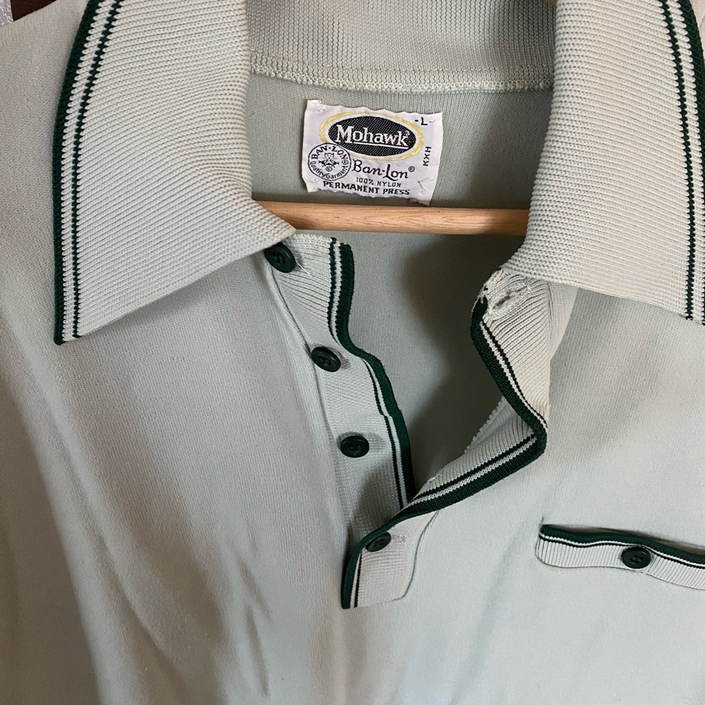 Men’s vintage short sleeve knit polo